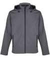 04447 Race Hooded SOL'S Race Hooded Soft Shell Jacket Charcoal colour image
